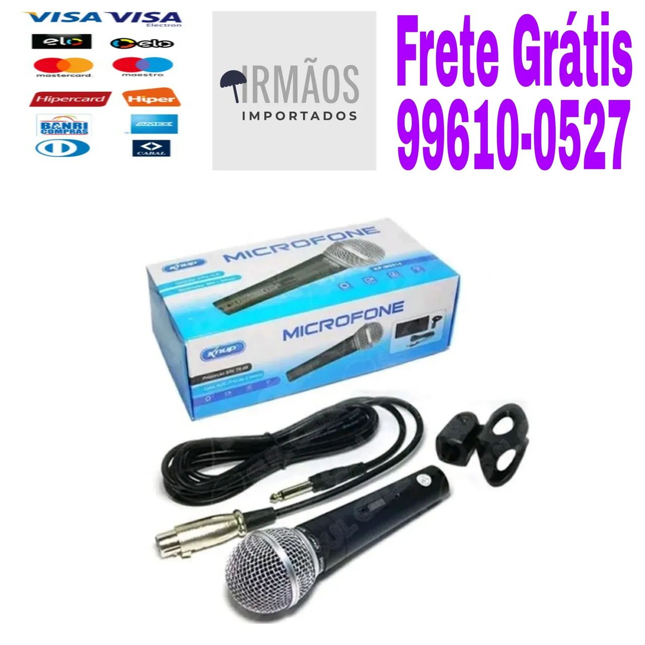 Microfone Com Fio Knup