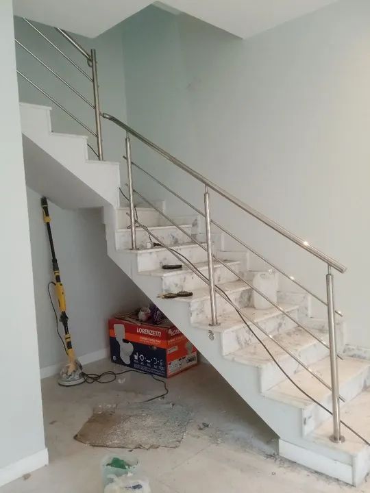 Corrimão e guarda corpo em aço inox - Foto 4