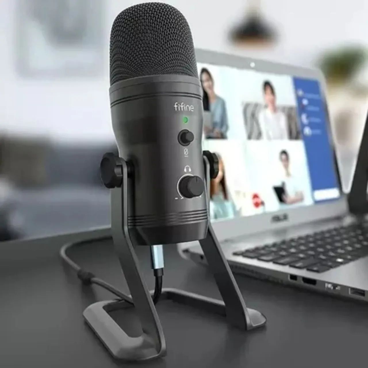 Microfone Profissional USB Fifine K690 (Zero Na Caixa Sem Uso)  - Foto 5