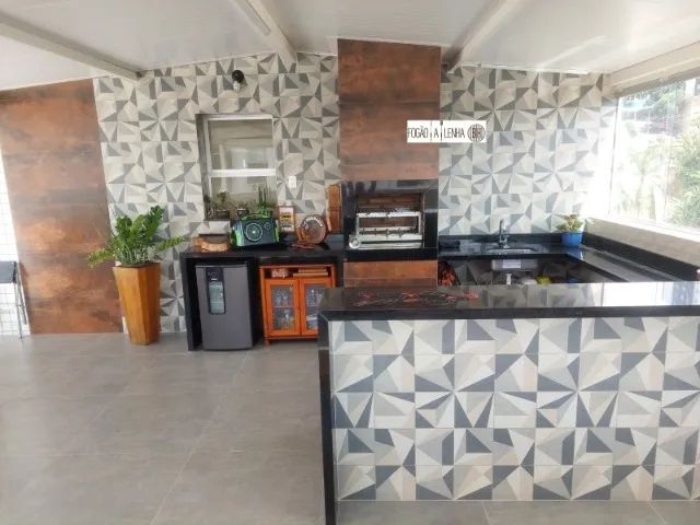 Churrasqueira Predial - Churrasqueira Quadrada Revestida de Porcelanato - Foto 6