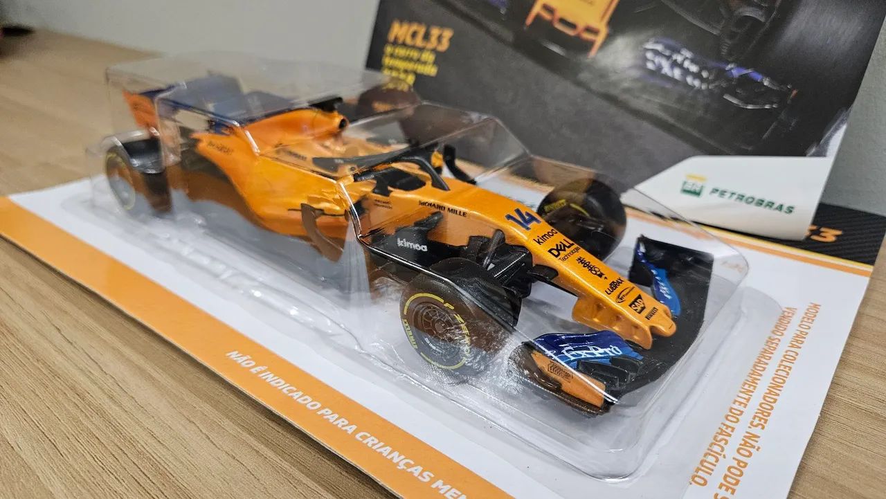 Mclaren Mcl33 1:24 Maisto Fernando Alonso 2018 Petrobrás - Foto 3