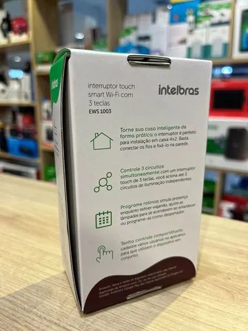 Interruptor Smart Wi-fi Touch 3 Teclas Branco EWS1003 - Loja Física - Foto 2