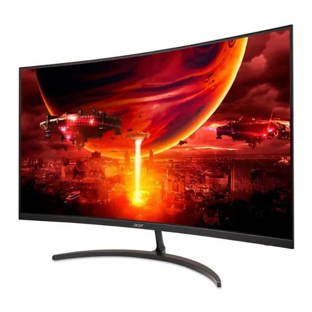 Monitor Gamer Led 32", 180Hz, 1Ms, Acer Curvo Nitro Edt320Q S3Biipx, Va, Full Hd, Dp, Hdmi - Foto 2
