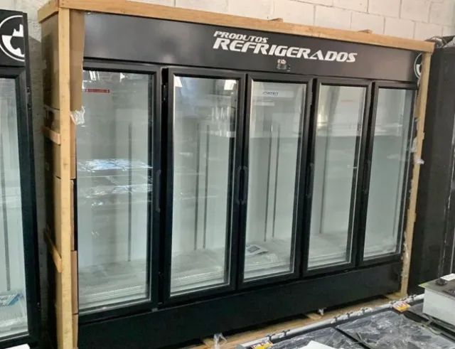 Expositor auto serviço 5 portas frios e laticinios a pronta entrega