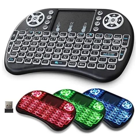 Mini Teclado Controle Usb Touchpad Tv Box Peças e Acessórios