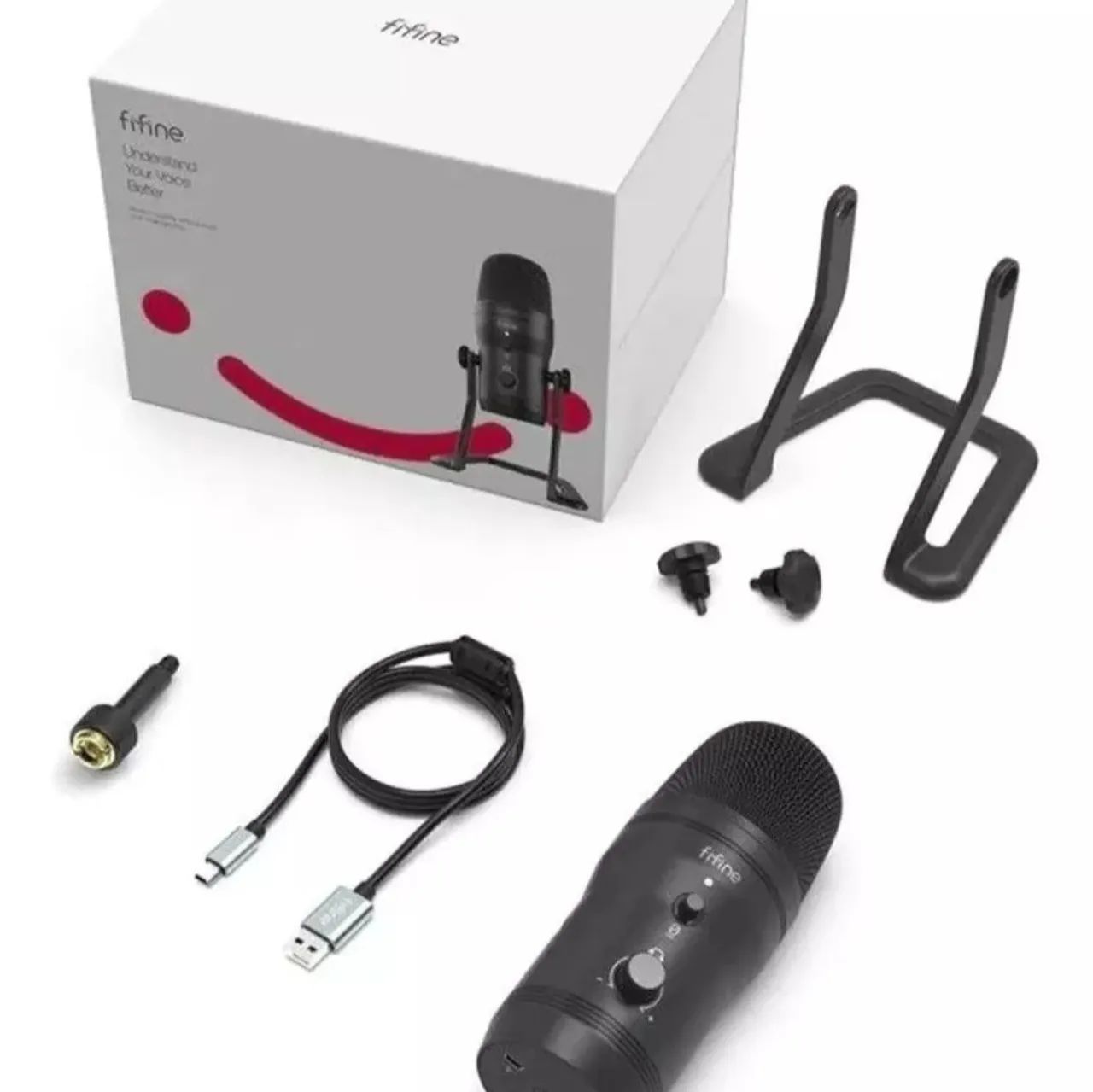 Microfone Profissional USB Fifine K690 (Zero Na Caixa Sem Uso) 