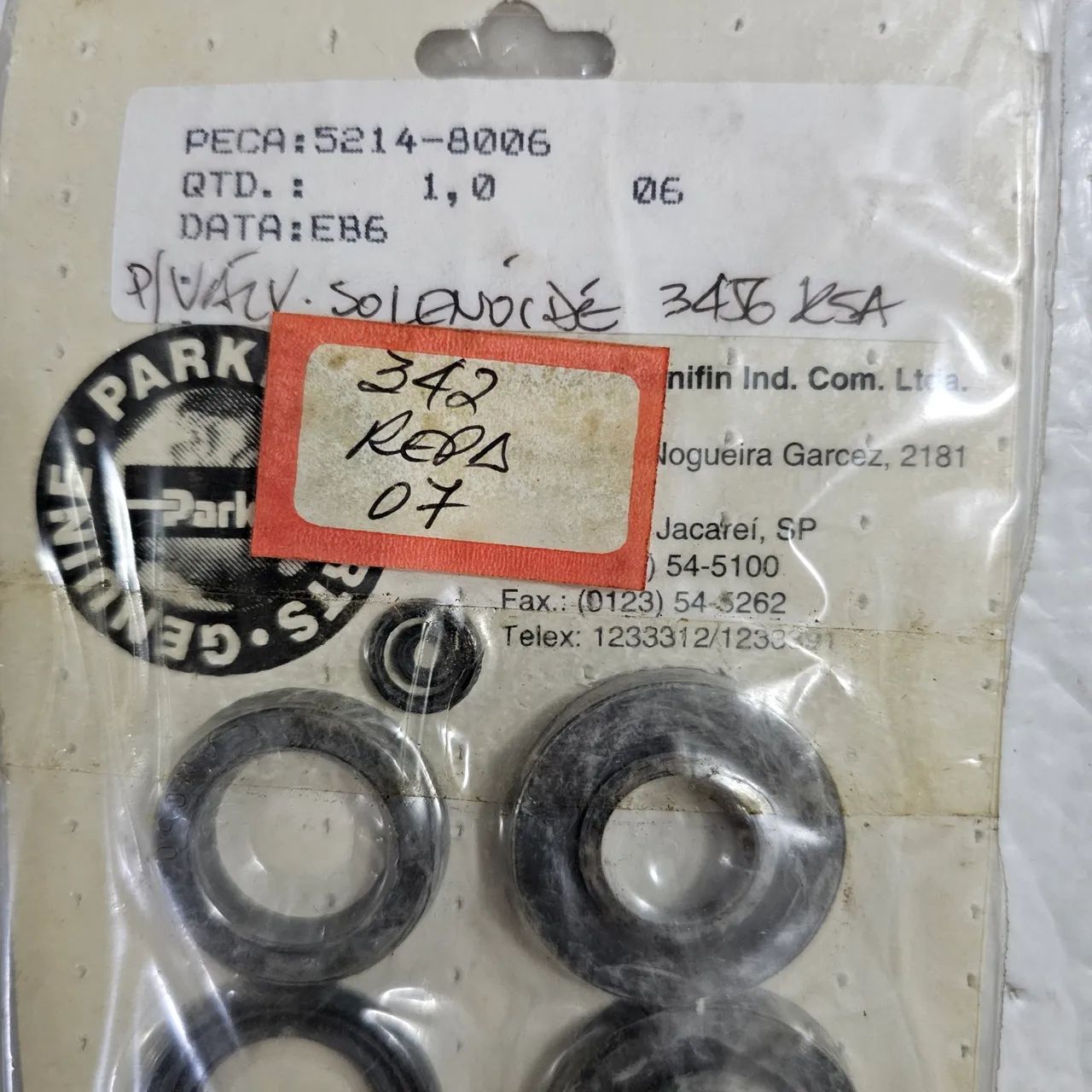 Kit reparo valvula solenoide parker novo original 52148006 - Foto 4