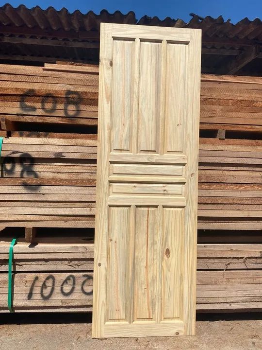 Porta Externa de Pinus R$ 240,00 - Foto 2