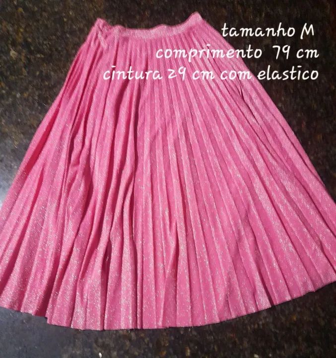 Saia Plisada Rose  - Foto 4