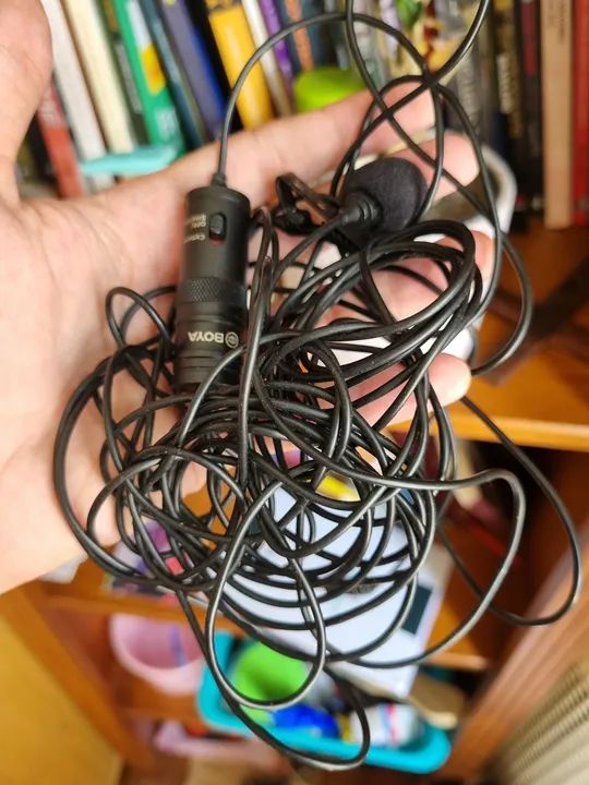 Microfone Lapela Boya BY-M1 para Câmera