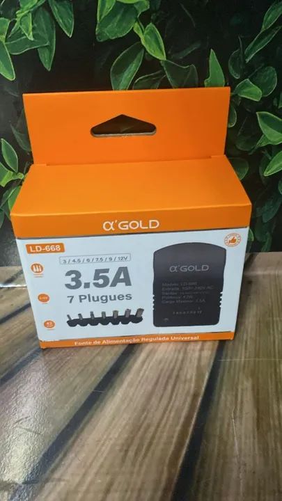 Fonte de Alimentação Regulada Universal A'Gold 3.5A 7 Plugues