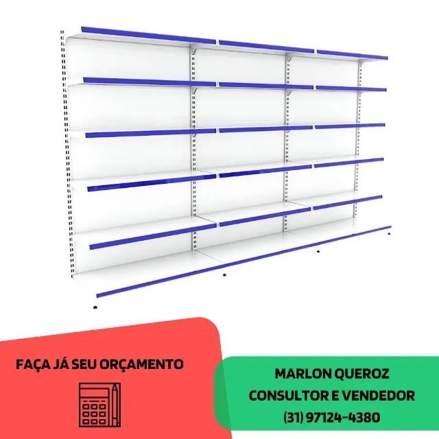 Gondola de Parede 2M Polar Branca Nova