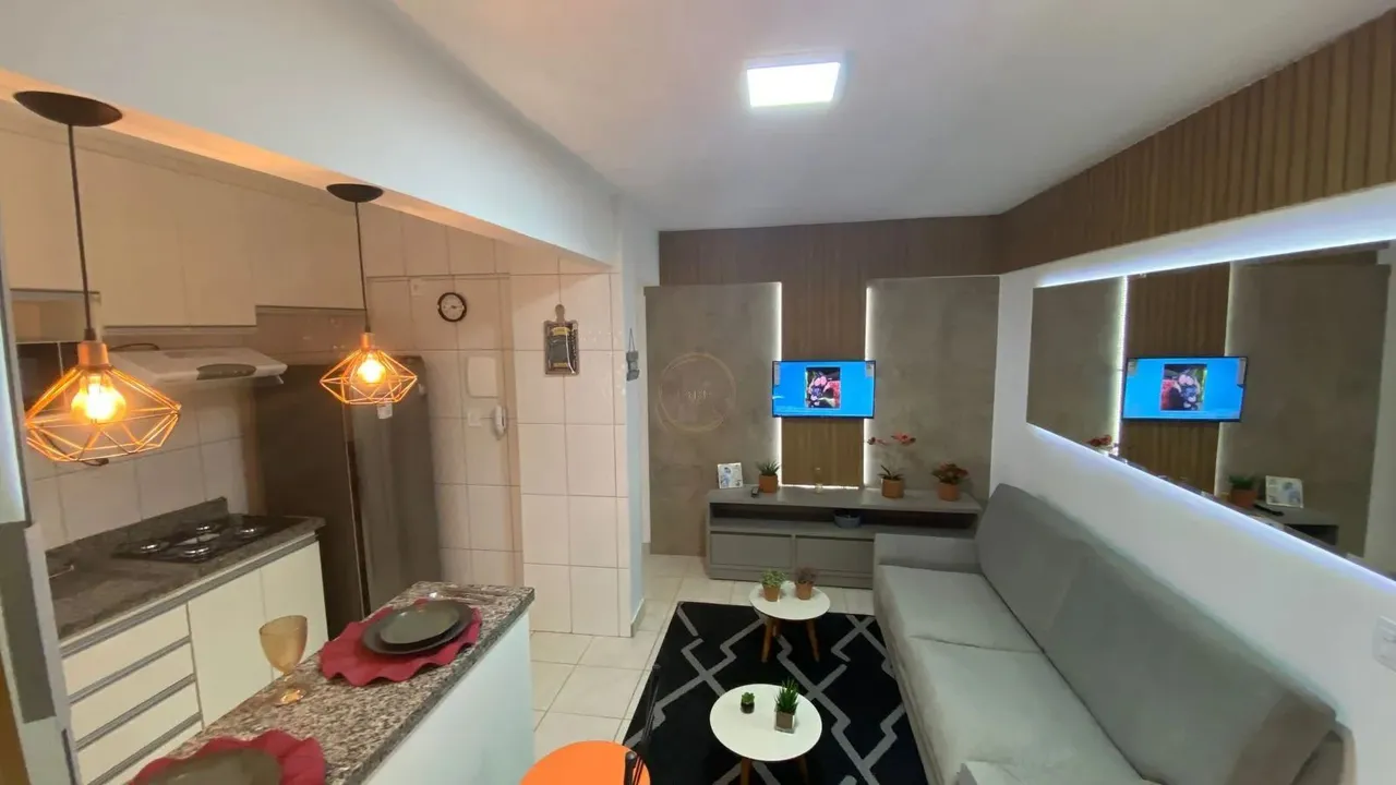 Apartamento Setor Sudoeste mobiliado decorado com um quarto