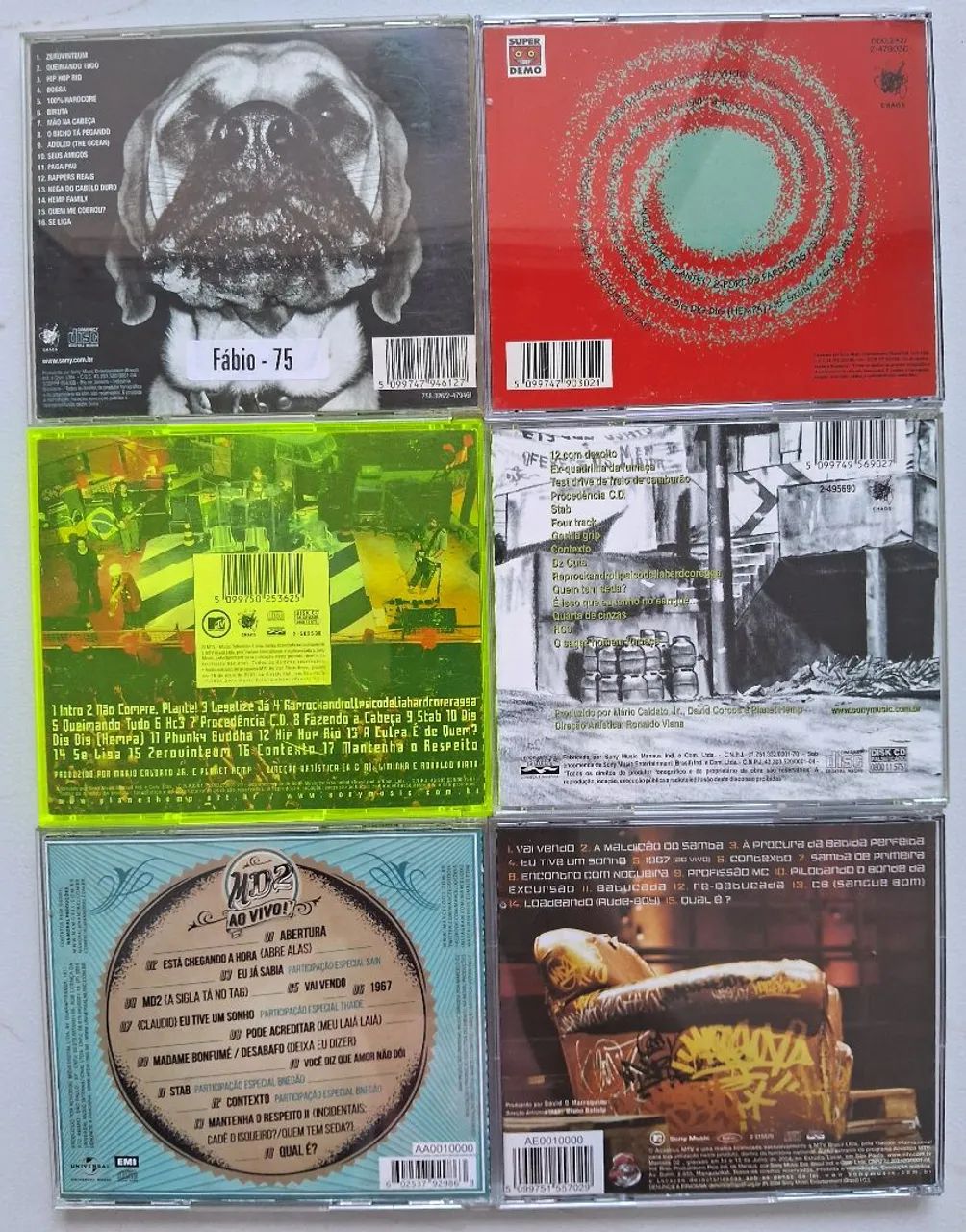 Coleção de CDs do Planet Hemp e do Marcelo D2 - Foto 2