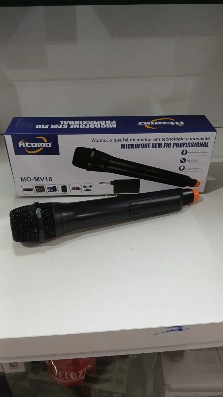 Microfone Sem Fio Profissional MO-MV16