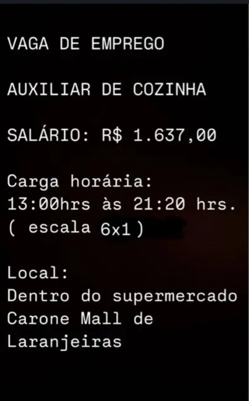 Vaga Auxiliar de cozinha  - Foto 2