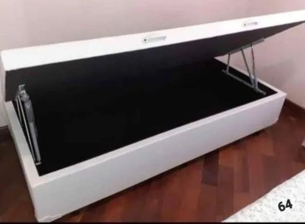 CAMA BAU SOLTEIRO COM PISTÃO Á GÁS  1 ANO DE GARANTIA  - Foto 5