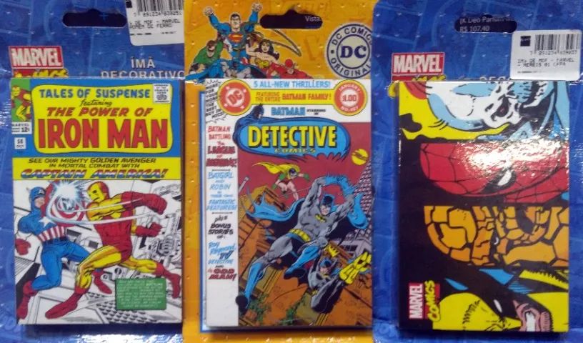 Lote Imãs Decorativos - Marvel E Dc - Com 3 Imãs Originais  - Foto 3