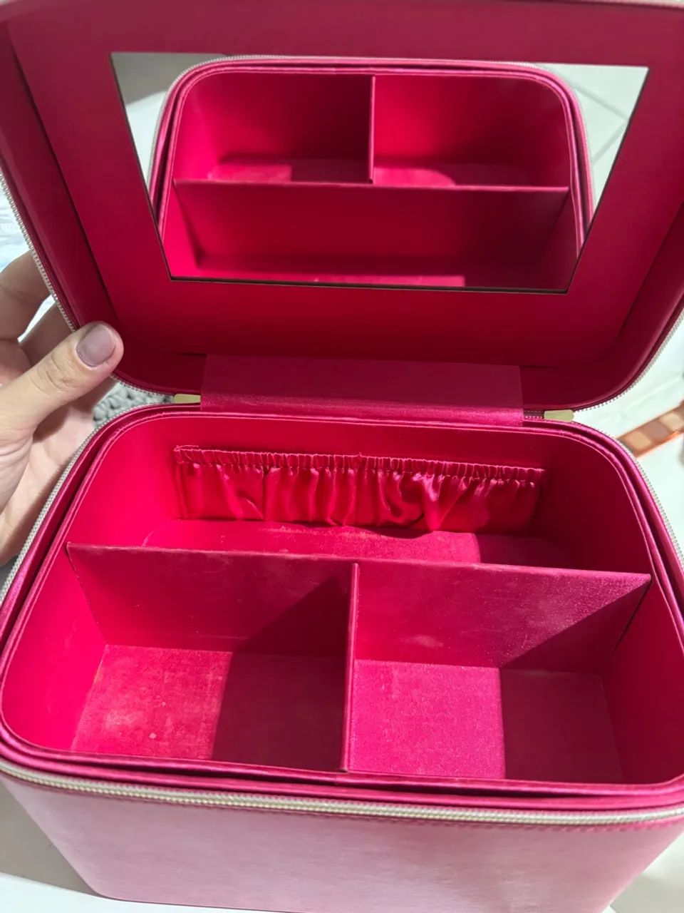 Maleta de Maquiagem Niina Secrets Rosa - Foto 3