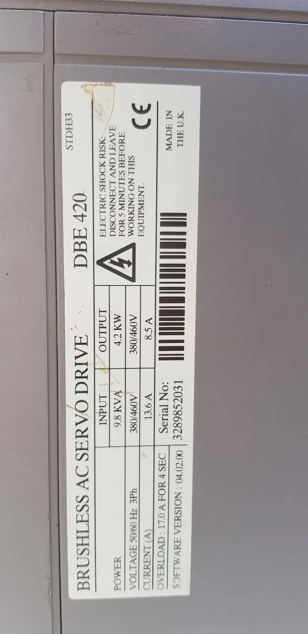Brushless Ac Servo Drive DBE420