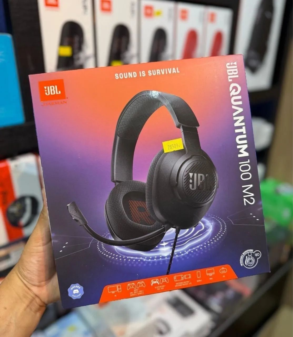Headset  JBL Quantum 100 M2 Preto 