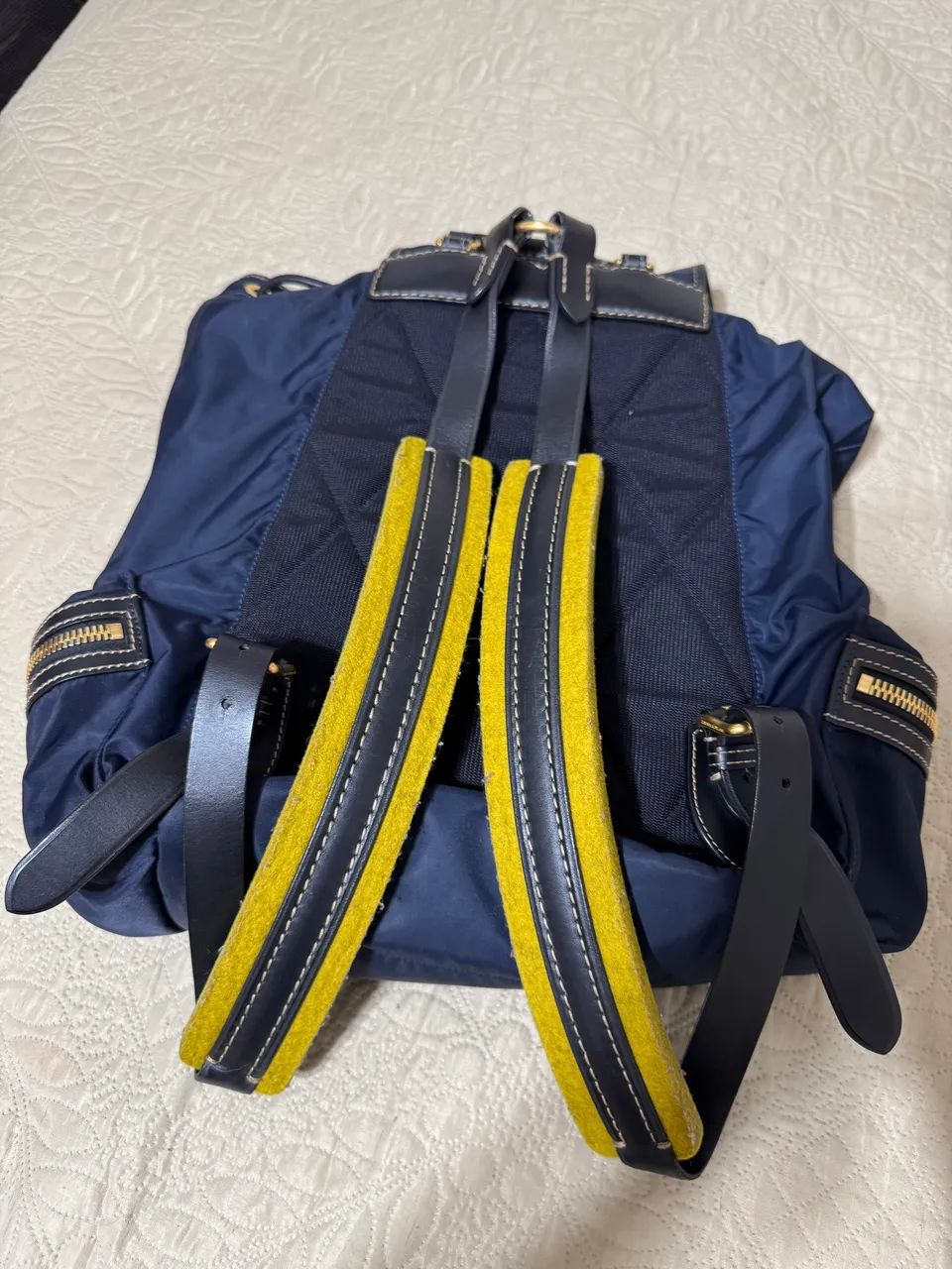 Mochila Burberry (Rucksack) em Nylon - Azul - Foto 2