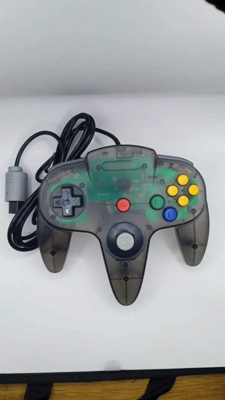 Controle Nintendo 64 cinza transparente - Foto 2