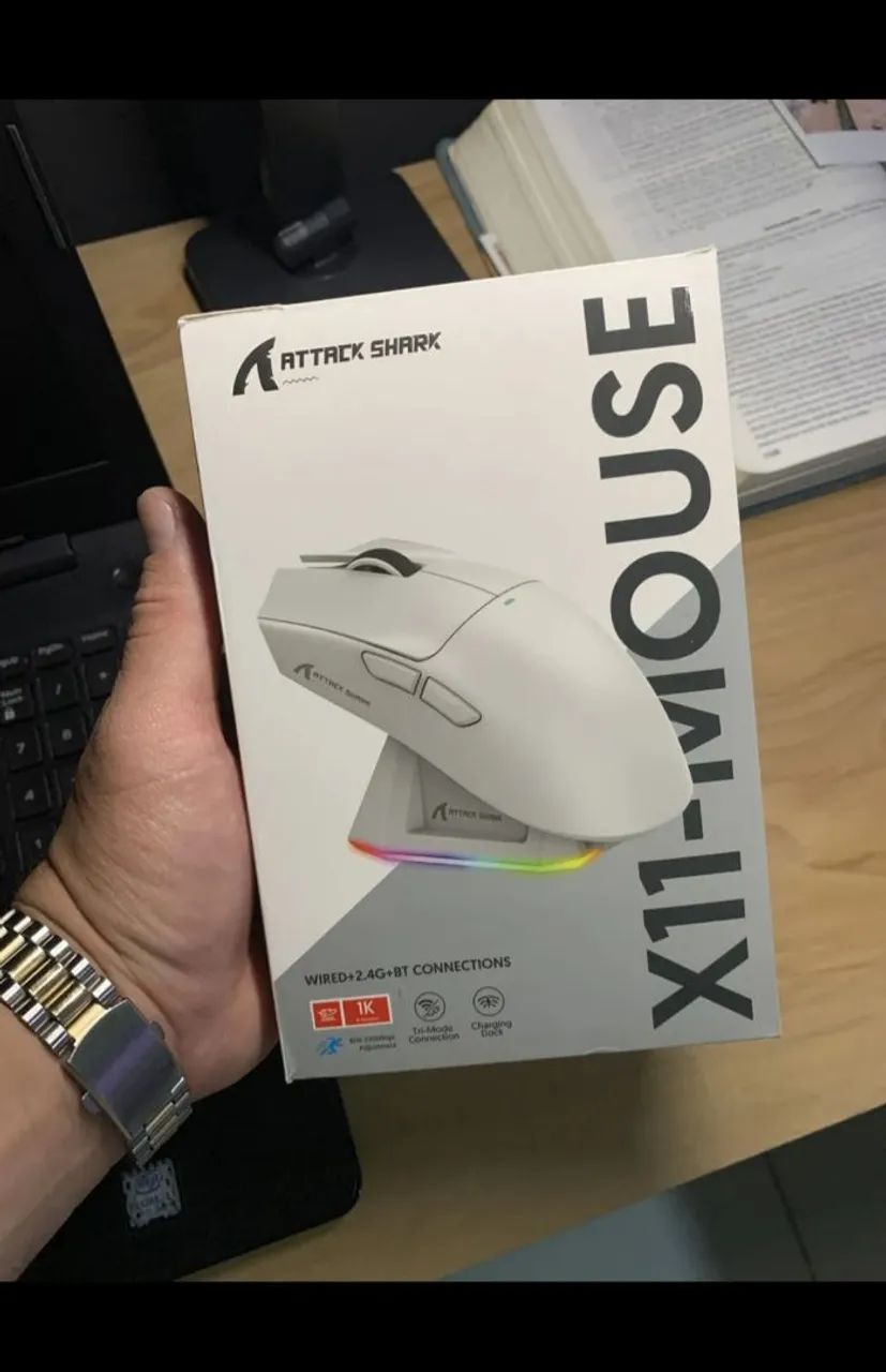 Mouse Attack Shark x11 Preto Lacrado