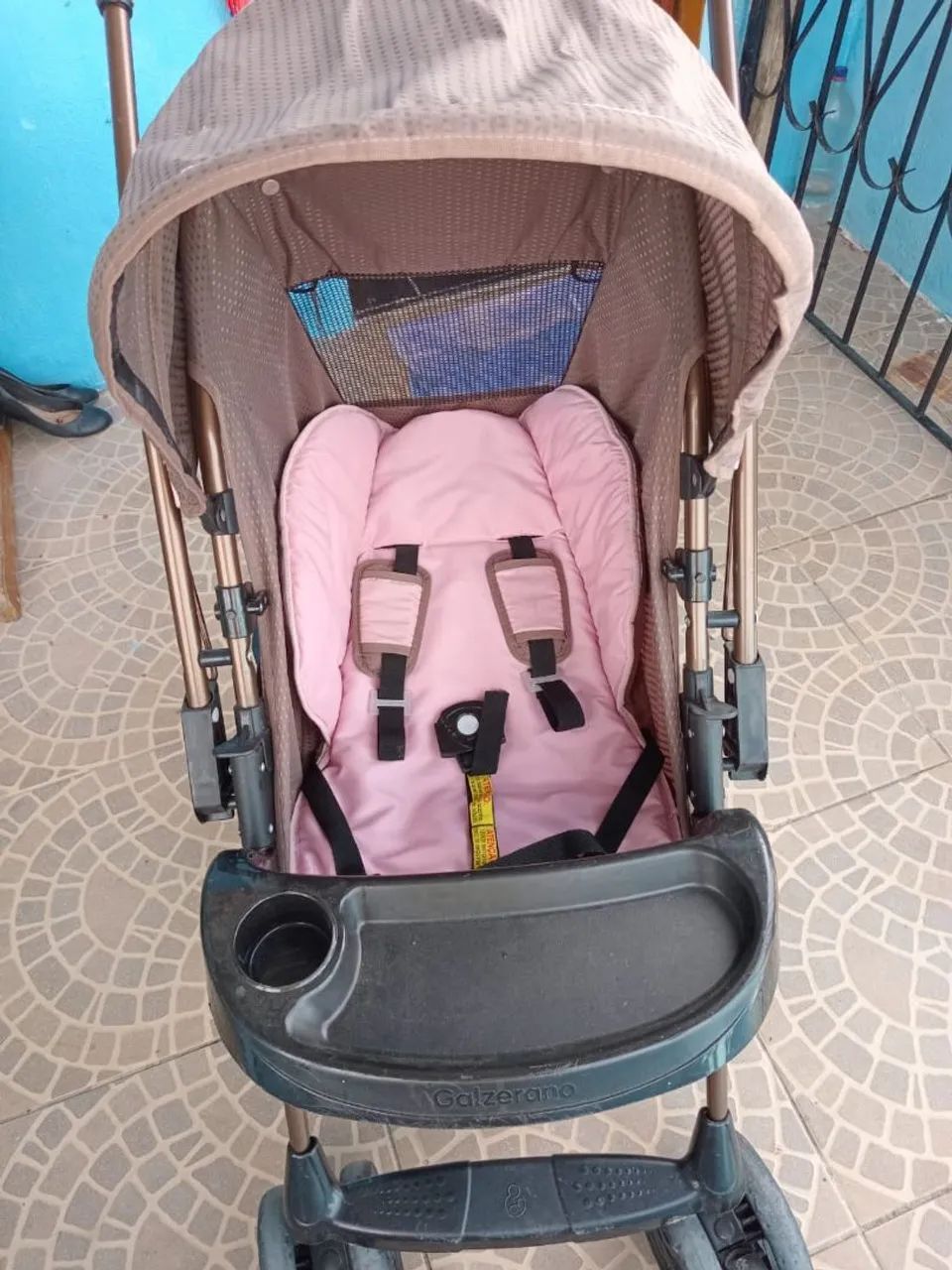 Carrinho Galzerano Milano Reversível II<br>(Carrinho de bebê dobrável) - Foto 5