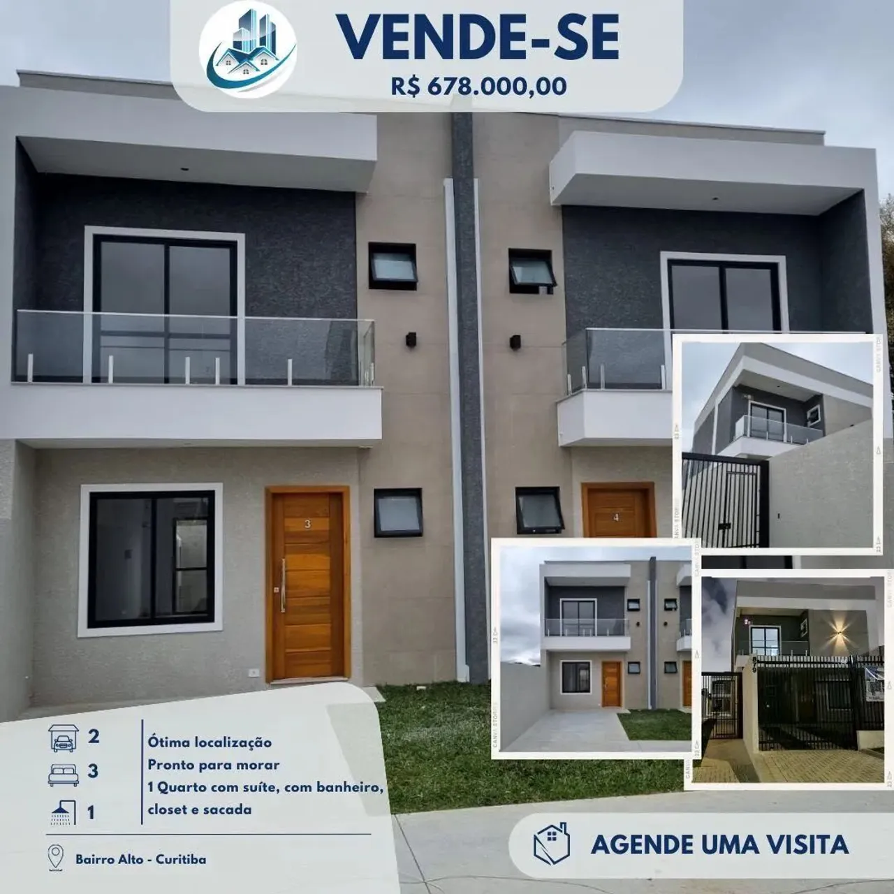 Sobrado à venda no bairro Bairro Alto - Curitiba/PR