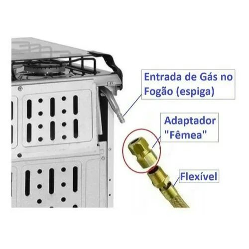 Conector de gás roscado - Foto 2