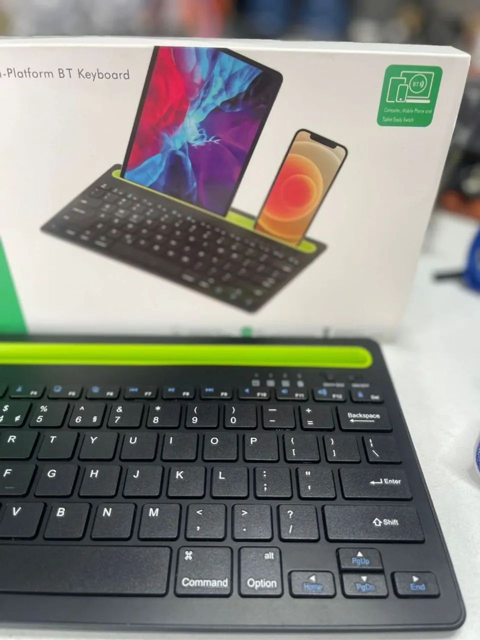 Teclado Bluetooth recarregável multifuncional Android Ios e windows - Foto 4