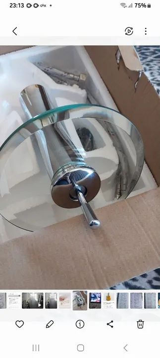 Torneira cascata nova 