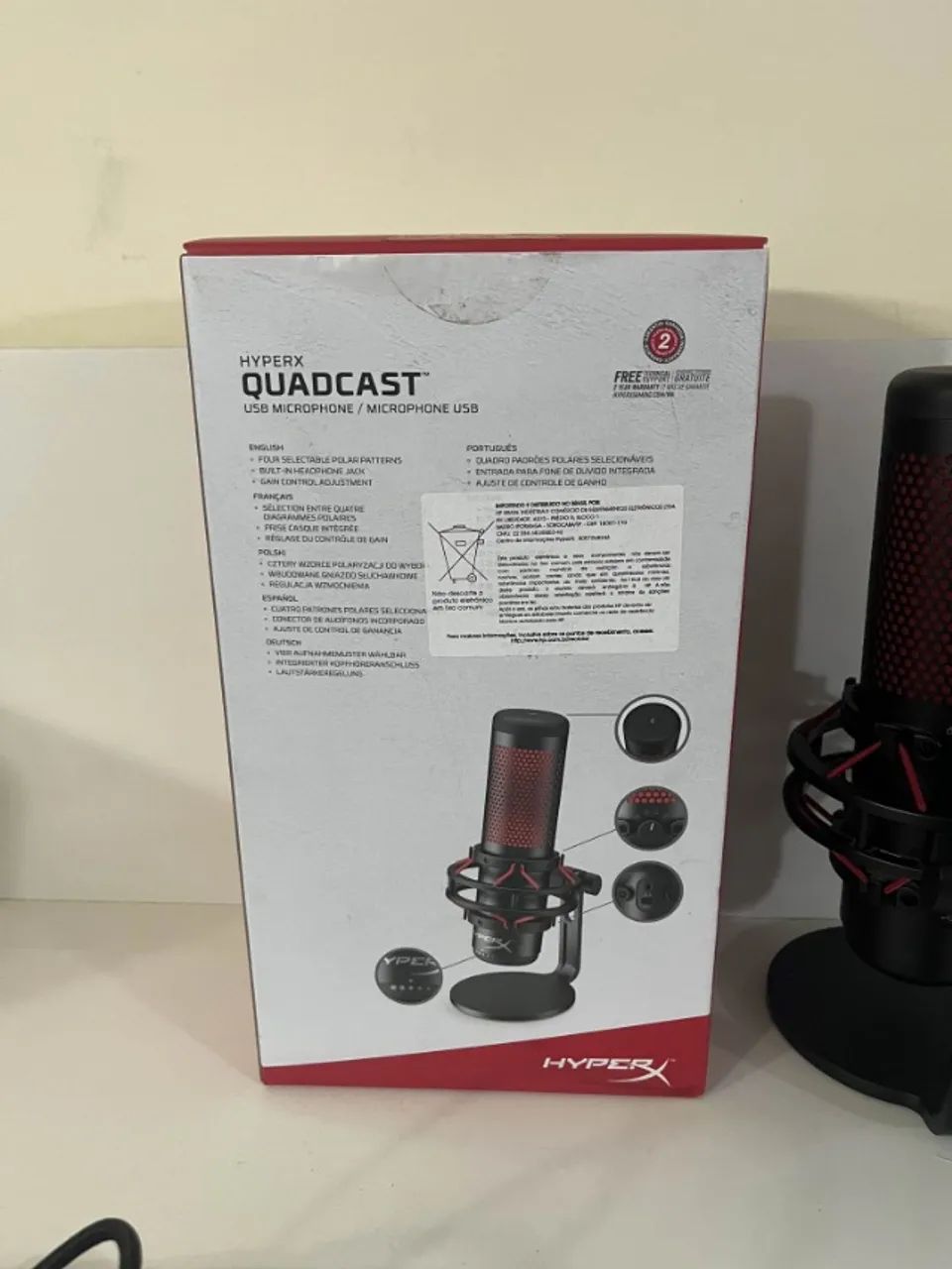 Microfone Gamer HyperX QuadCast - Foto 4