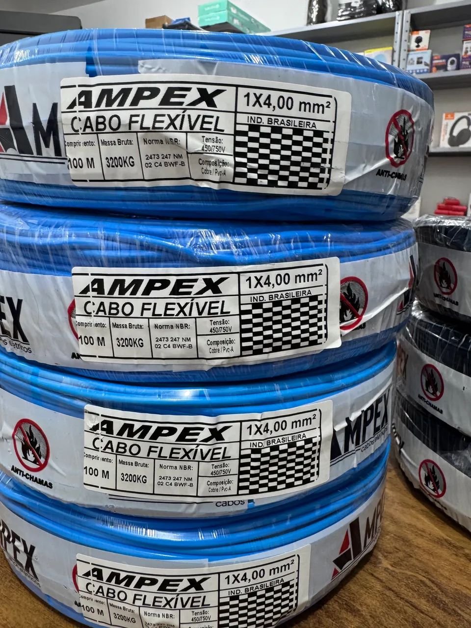 Fio Elétrico 4mm - Rolo 100m Pronta Entrega  - Foto 2