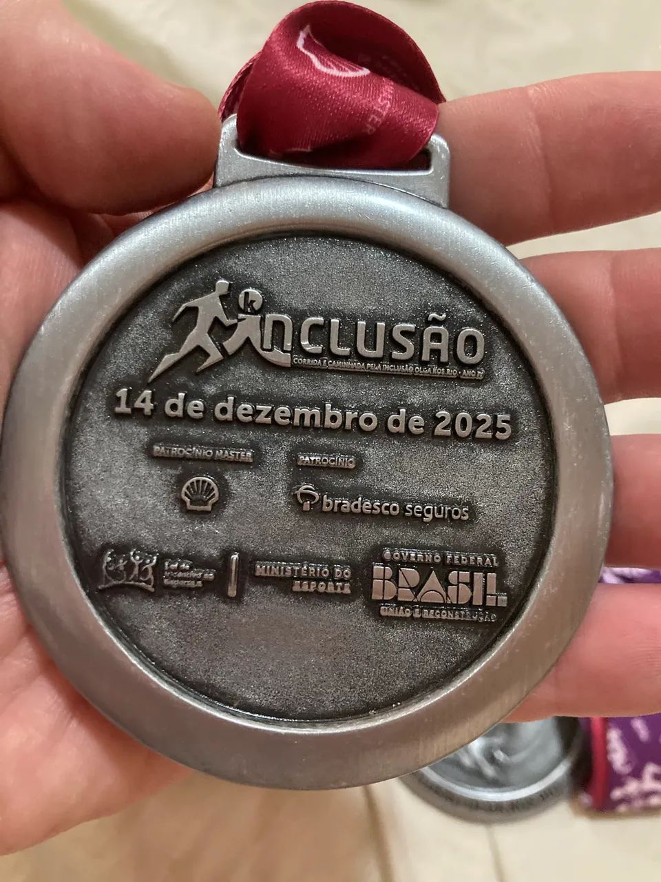 COMBO COM 3 MEDALHAS - CORRIDA E CAMINHADA PELA INCLUSÃO (OLGA KOS RIO)