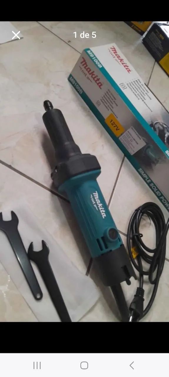 Esmerilhadeira Angular Makita M9100B 127V - Foto 5