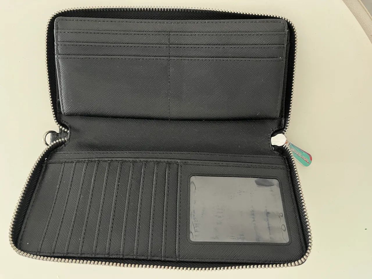 Carteira grande de couro legítimo  - Foto 3