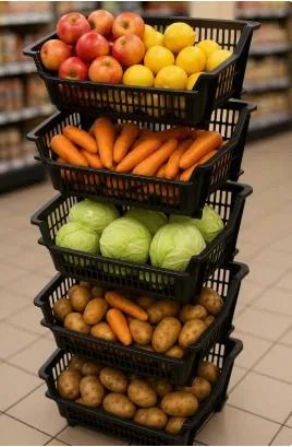 Cestas Organizadoras Empilháveis - Perfeitas para o seu negócio! - Foto 3