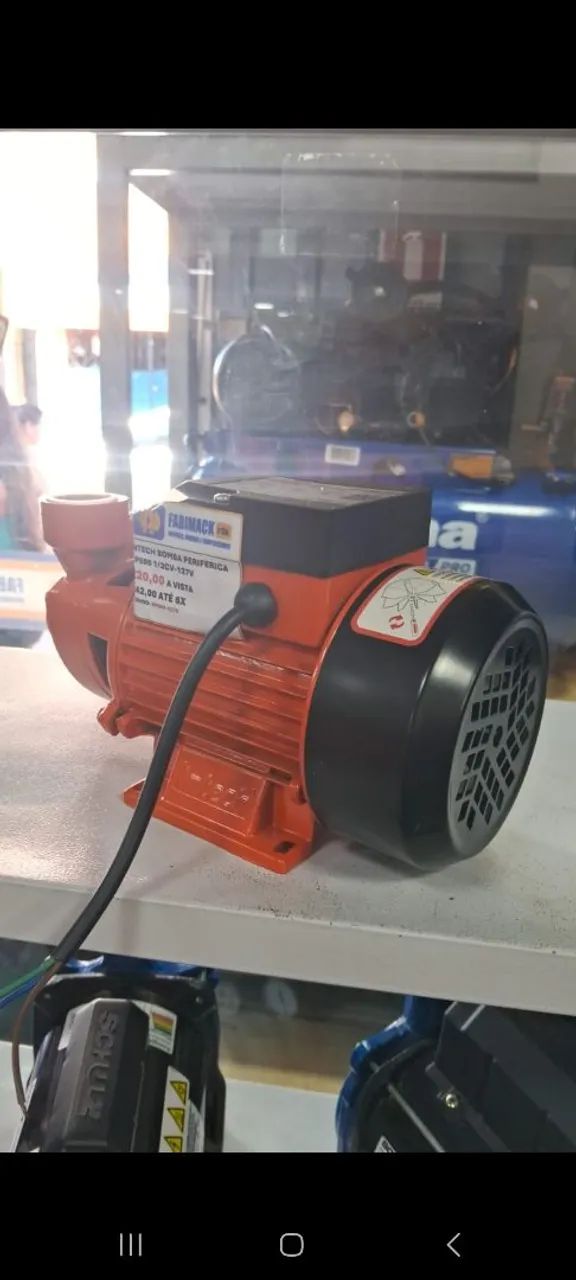 BOMBA D"AGUA 1/2 CV 127V H.MAX 26M INTECH