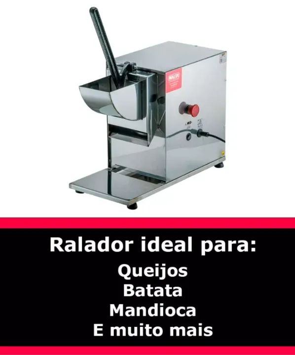 RALADOR QUEIJO ELÉTRICO INOX MALTA - NOVO (NA CAIXA!) - Foto 2