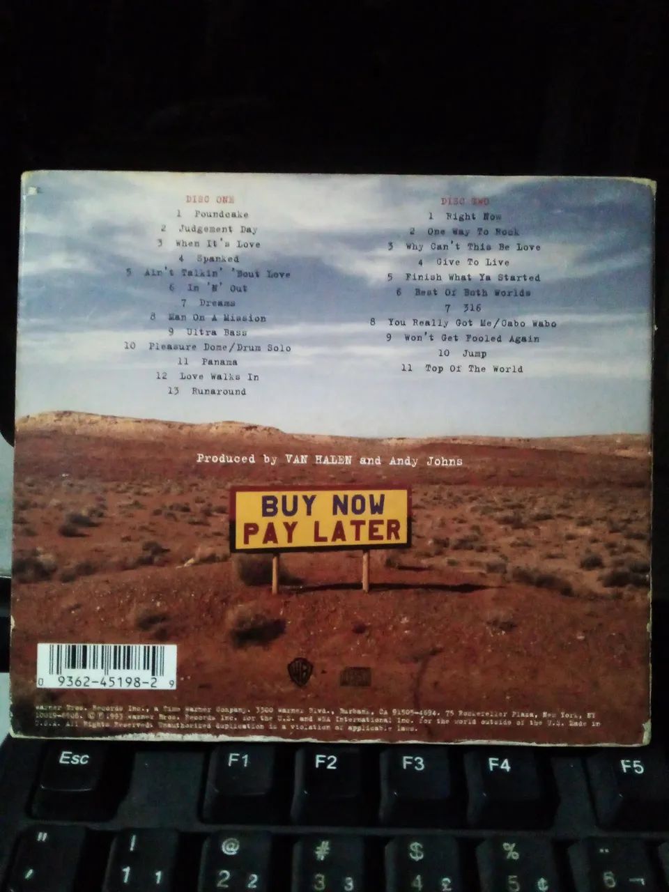 CD Van Halen - Live: Right Here, Right Now 1993 Box Set 2xCD digipack importado US - Foto 2