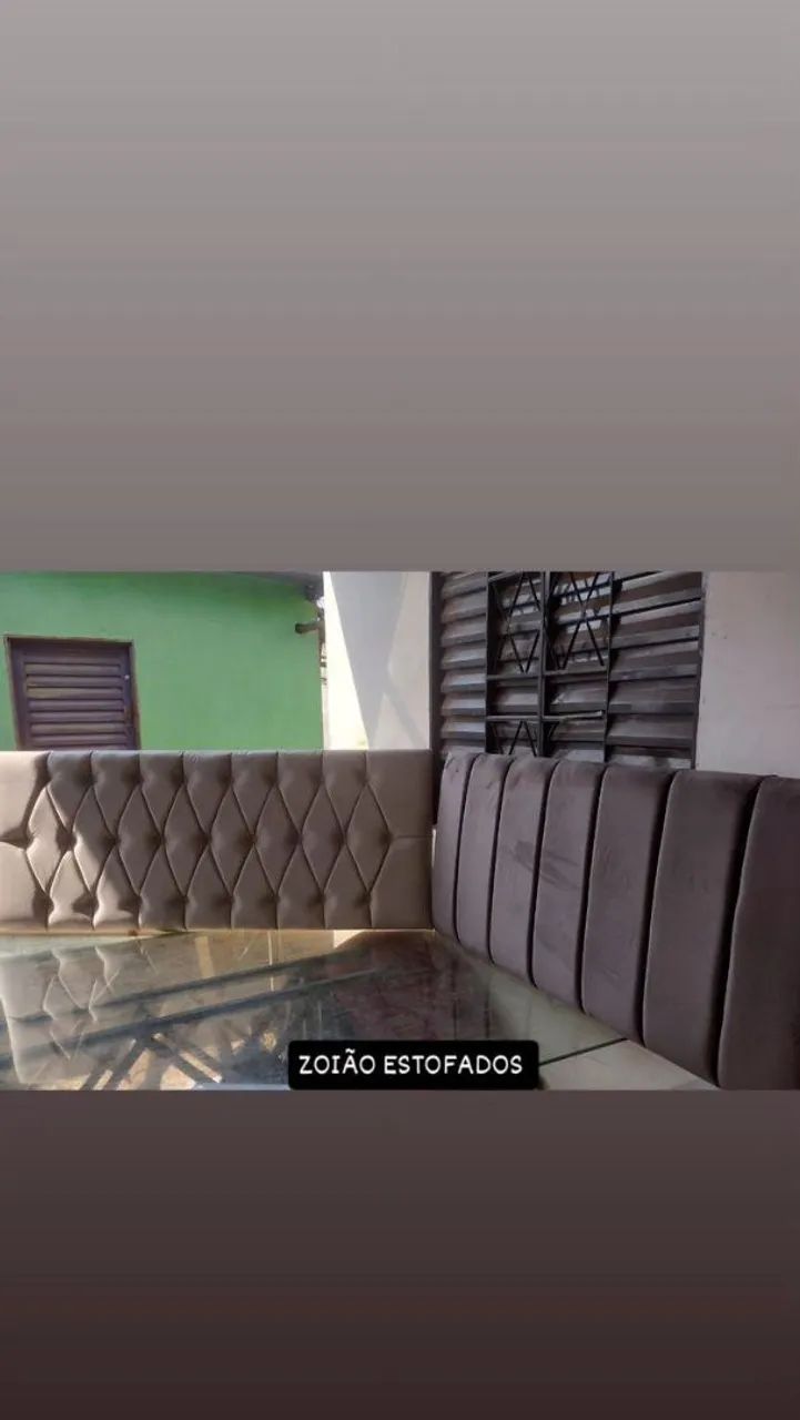 Cabeceira de Cama estofada