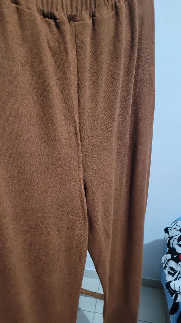 Calça de lanzinha marrom