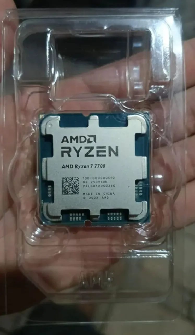 Processador Ryzen 7 7700, 8-Core, 16-Threads, 3.8GHz AMD (SEM COOLER)