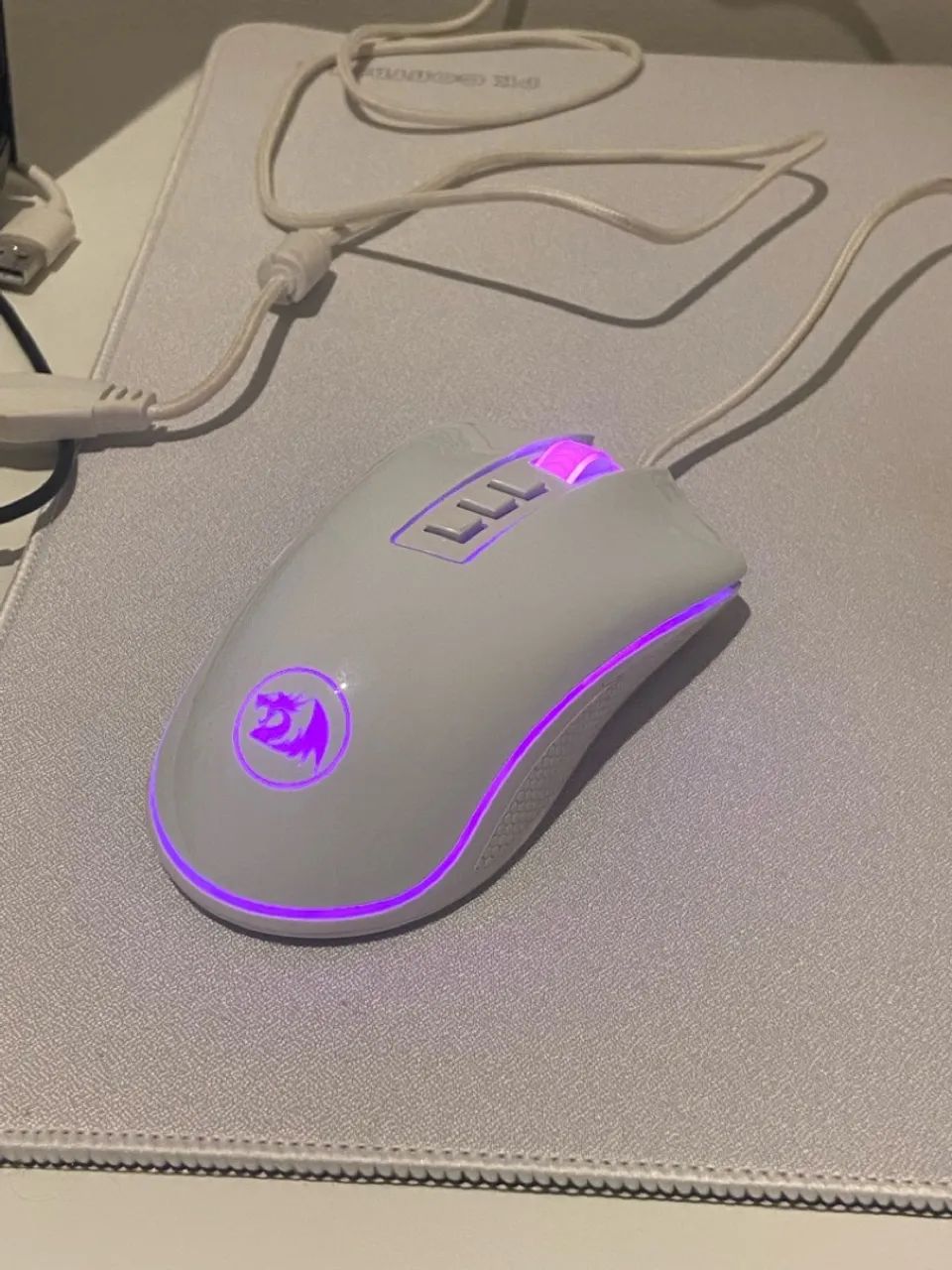 Mouse Gamer Redragon King Cobra 2 Lunar White 24000 Dpi
