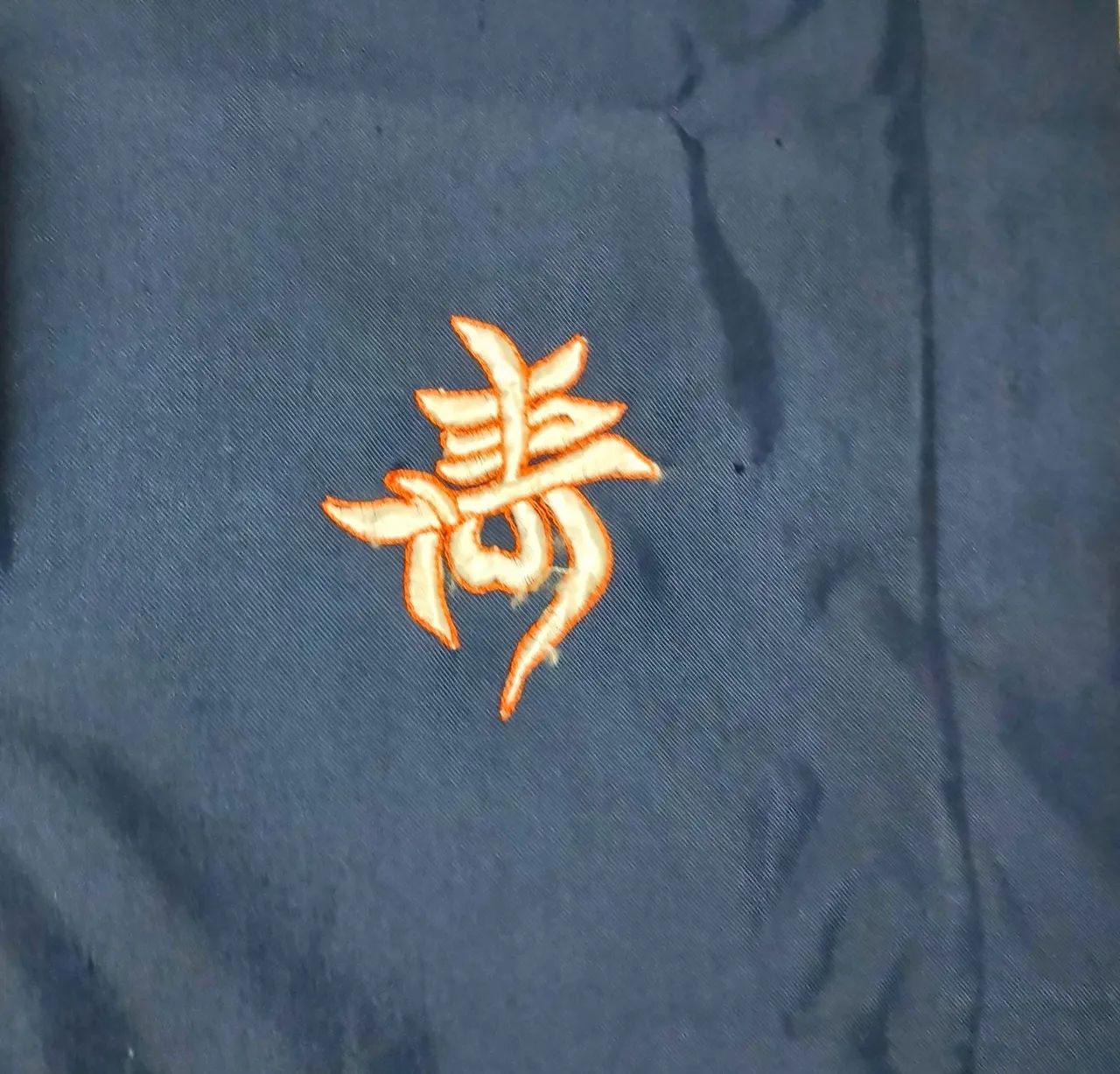 Kimono bordado de passeio - M -Azul Escuro - Foto 5