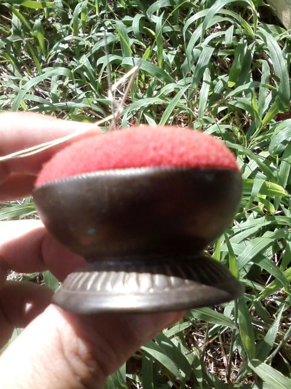 Almofada, suporte de agulhas, antigo, década de 50 - original - Foto 3