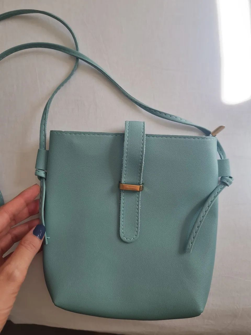 Bolsa de Ombro Azul Tiffany 