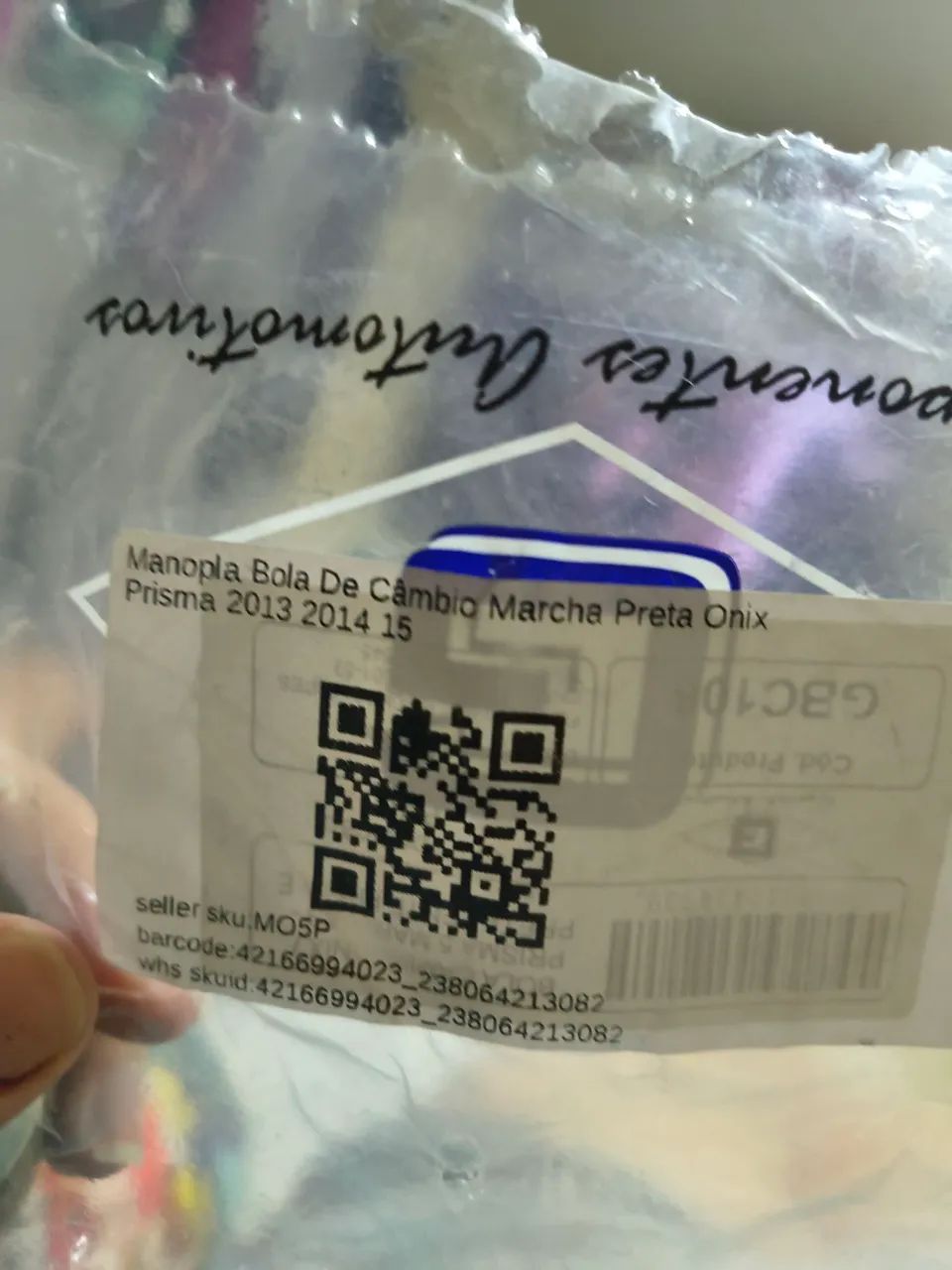 MANOPLA BOLA DE CÂMBIO MARCHA PRETA ONIX PRISMA 2013 2014 2015 - Foto 5